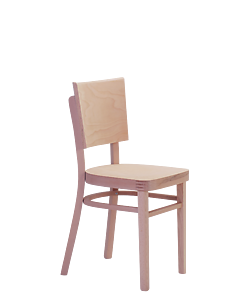 A comfortable  bentwood, dining chair Linetta for homes and restaurants. It is also possible to order a table with the chairs in the same wood stain color. 